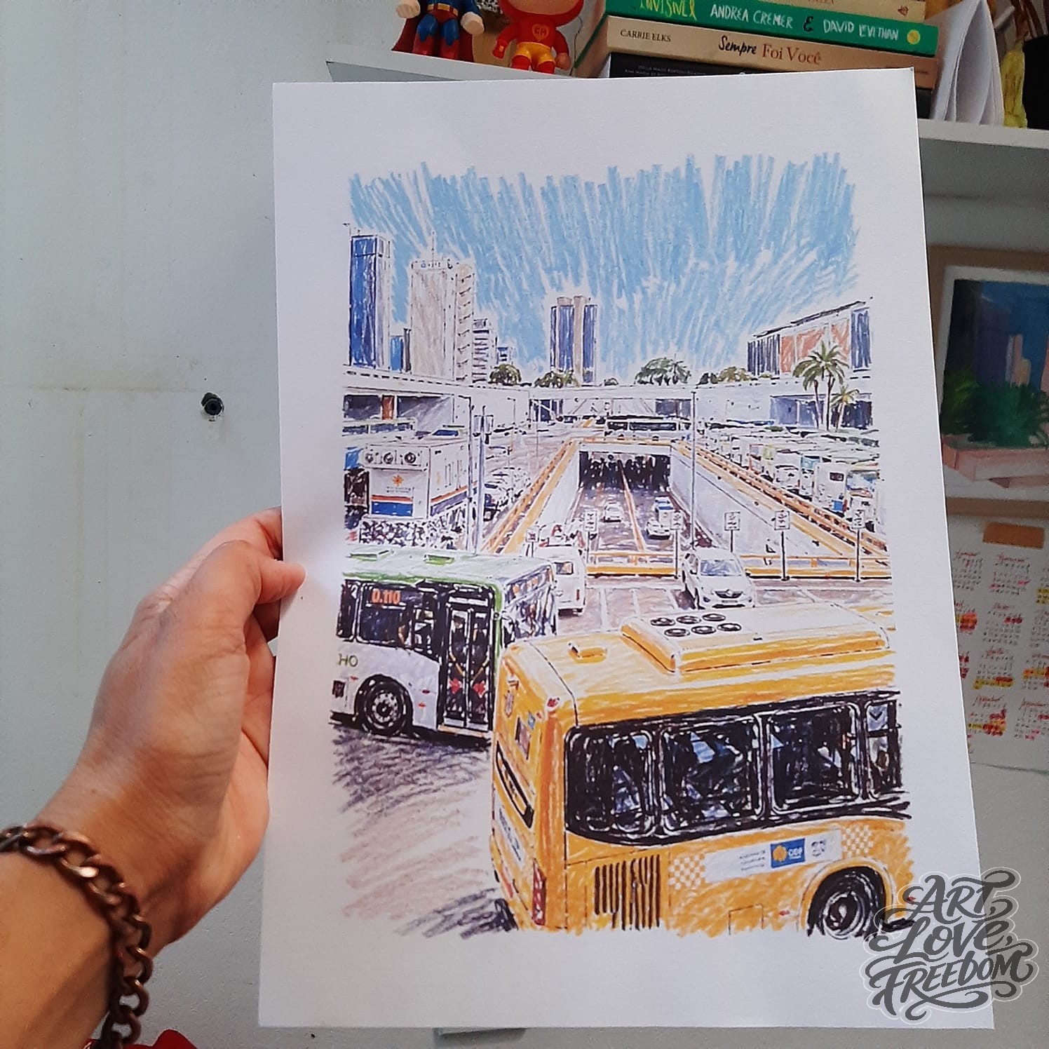 Paisagem urbana em camadas