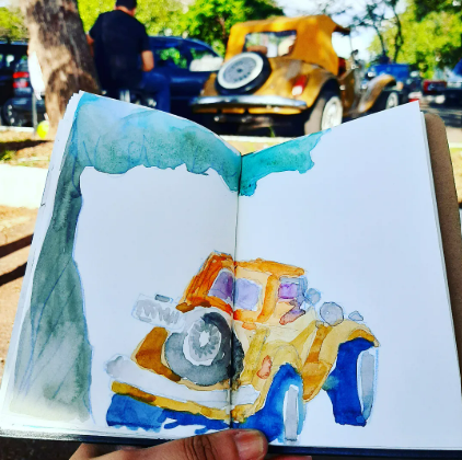 Caderno de campo — Encontro de Carros Antigos - Brasília/DF